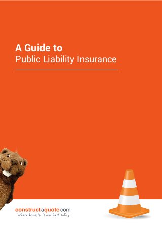 A Guide to
Public Liability Insurance
 