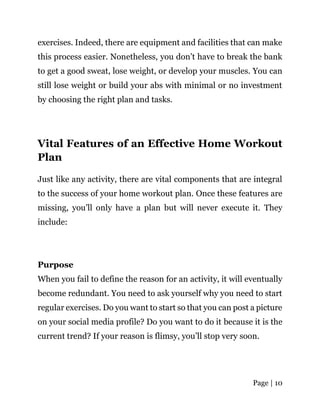 The Ultimate Home Workout Plan
