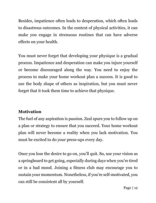 The Ultimate Home Workout Plan