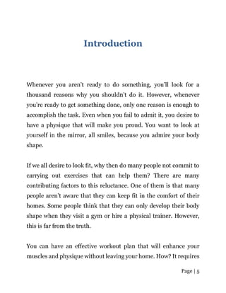 The Ultimate Home Workout Plan