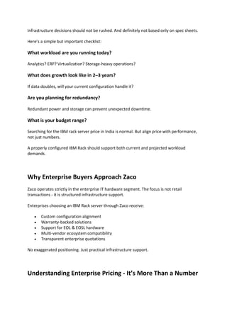 Ibm Rack Pdf Ultimate IBM Rack Server for Enterprise Needs | PDF