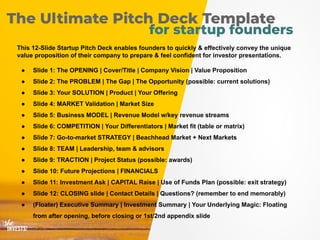 The Ultimate Startup Pitch Deck Template and Example Startup Pitch | PDF