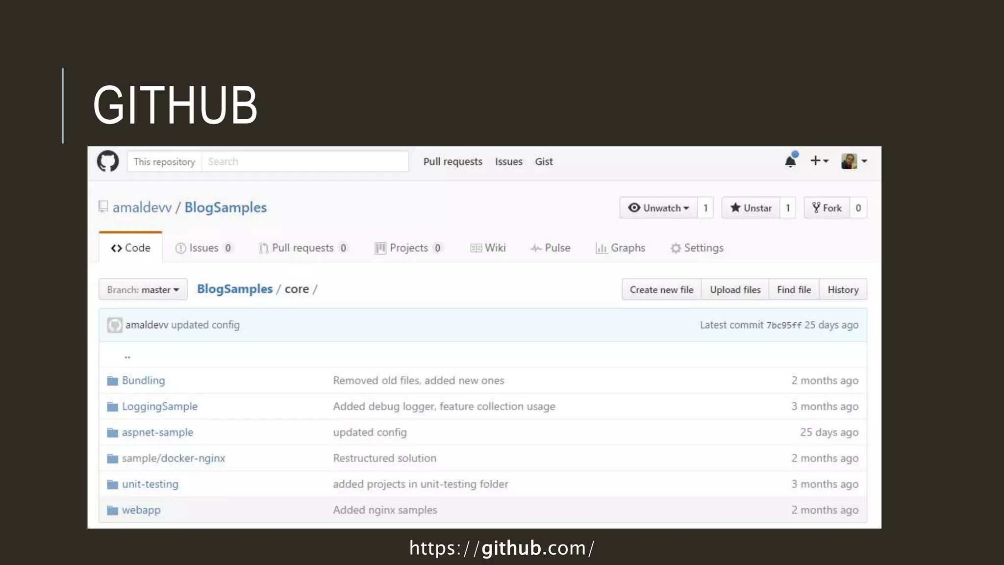 GITHUB
https://github.com/
 