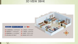 3D VIEW 3BHK
 