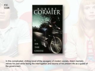 FIC
COR




In this complicated, chilling novel of the savagery of modern society, Adam mentally
relives his past while facing the interrogation and trauma of his present life as a guest of
the government.
 
