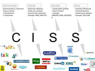 Interact with costumers! YOUCommunicate!Share!Socialize!