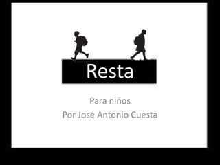 Resta
Para niños
Por José Antonio Cuesta
 