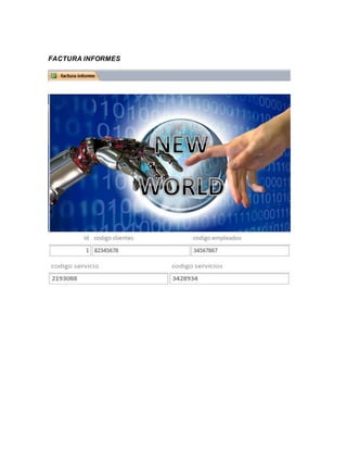 FACTURA INFORMES
 