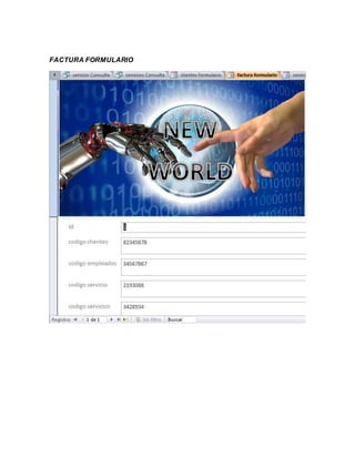 FACTURA FORMULARIO
 