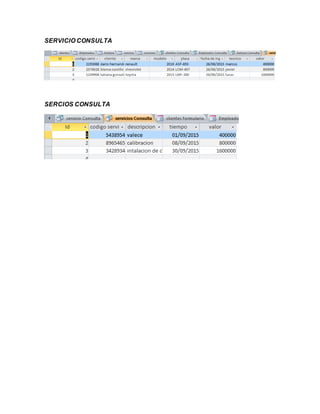 SERVICIO CONSULTA
SERCIOS CONSULTA
 