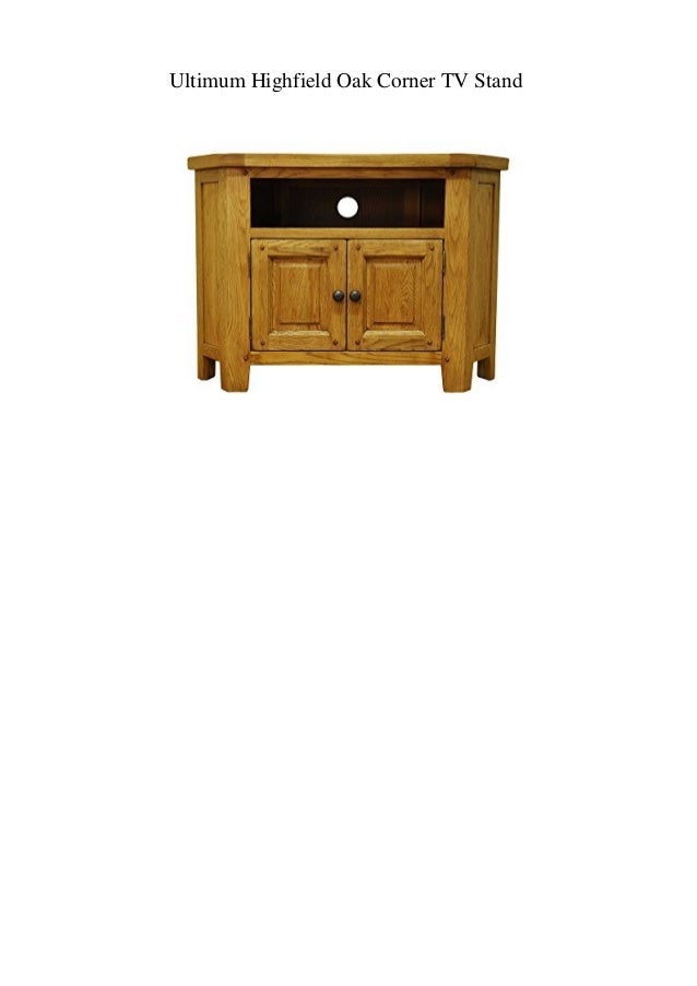Ultimum Highfield Oak Corner Tv Stand