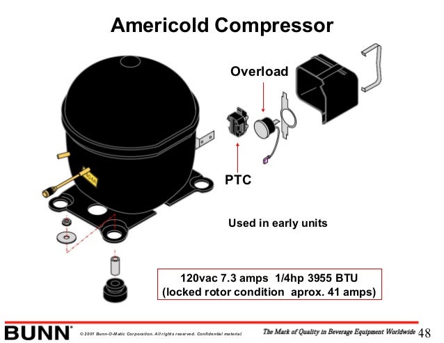 BUNN Ultra 2 Slush Machine Technical Training embraco compressor start capacitor wiring 