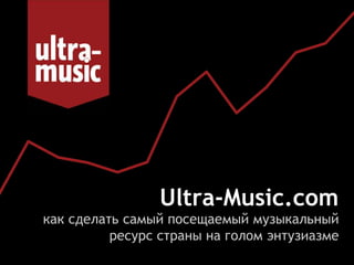 Ultra-Music.com
как сделать самый посещаемый музыкальный
          ресурс страны на голом энтузиазме
 