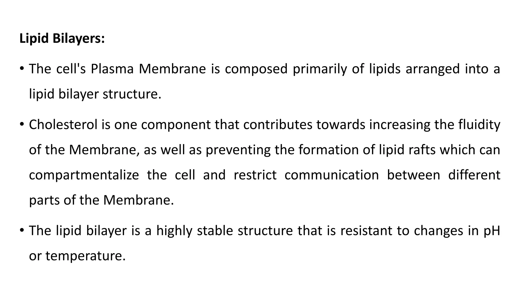Ultra structure and functions of plasma membrane pptx