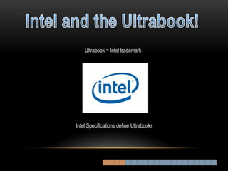 Ultrabook = Intel trademark




Intel Specifications define Ultrabooks
 