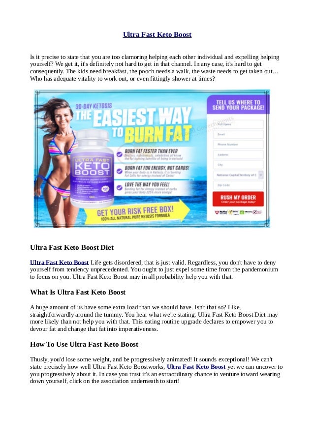 ultra fast keto boost website