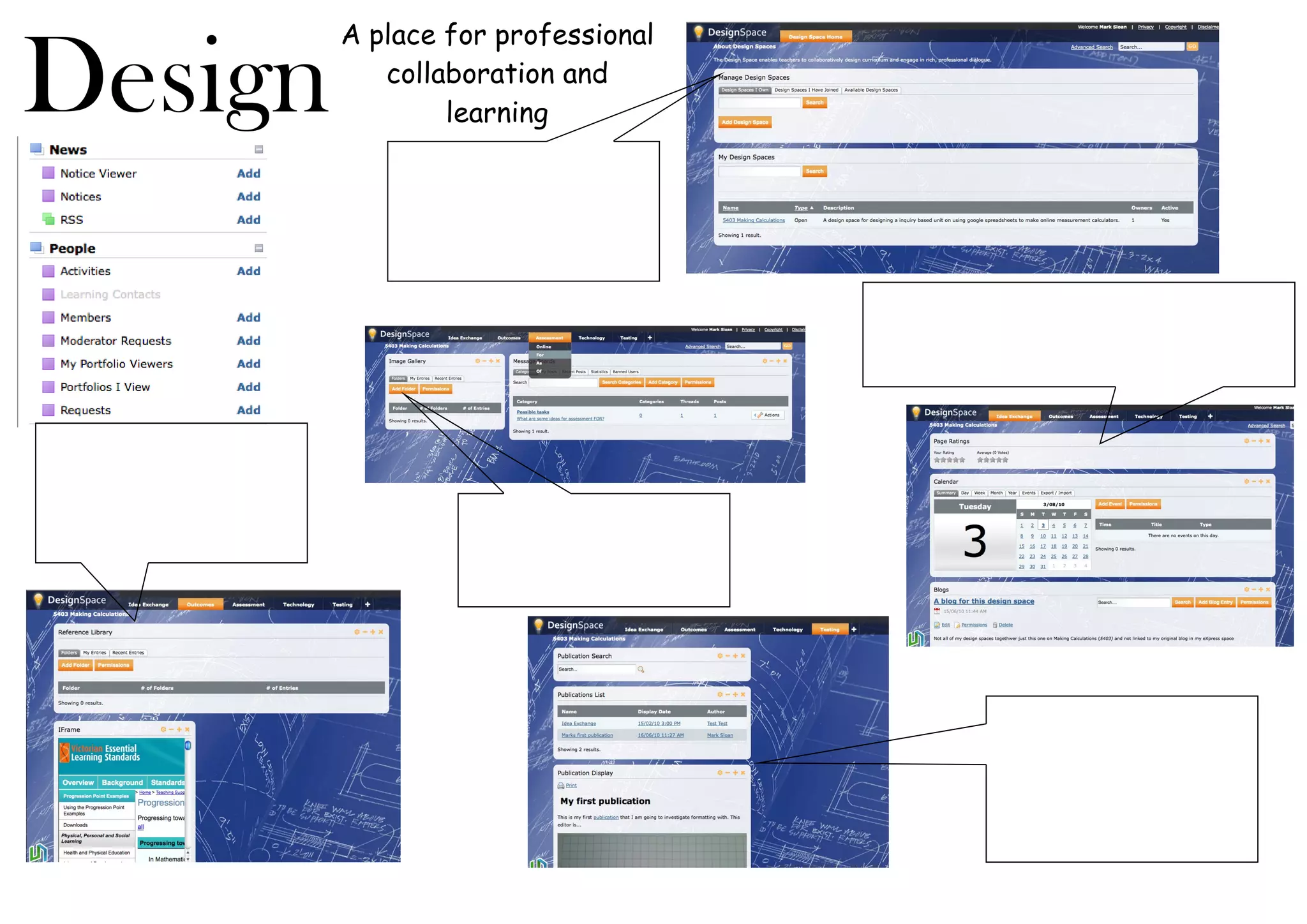 A place for professional
Design collaboration and
learning