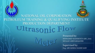 NATIONAL OIL CORPORATION
PETROLEUM TRAINING & QUALIFYING INSTITUTE
PRODUCTION DEPARTMENT
 