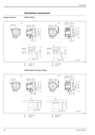 Ultrasonic Level Measurement-Prosonic M FMU40/41/42/43/44 | PDF