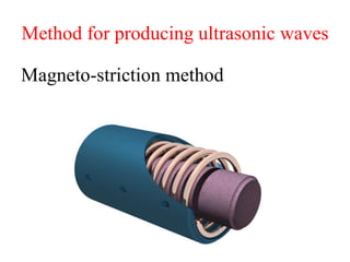 Method for producing ultrasonic waves
Magneto-striction method
 