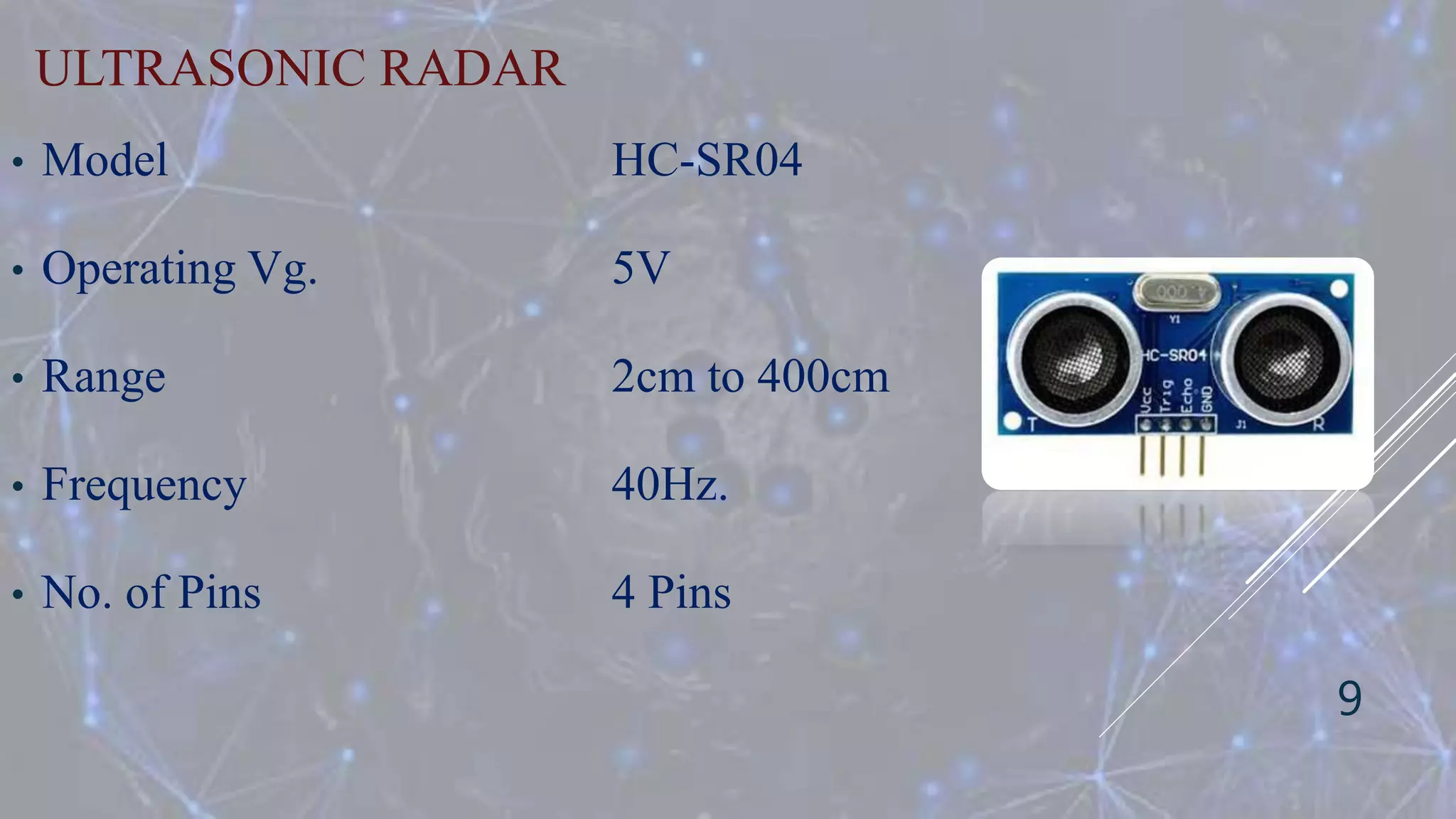 Ultrasonic radar using 8051 | PPTX