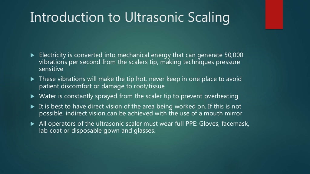 CA Ultrasonic Scaling Course