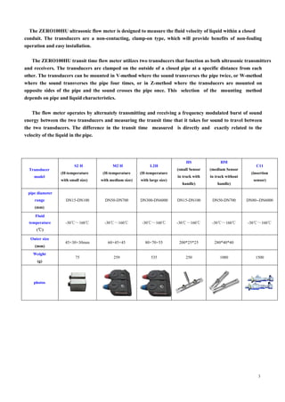Ultrasonic series flow meter catalog | PDF