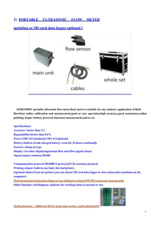 Ultrasonic series flow meter catalog | PDF