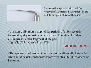 Separated Instrument Ultrasonics endodontic tips | PPTX