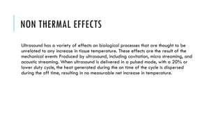 ultrasound ,waves of ultrasound,beats and resonance | PPTX