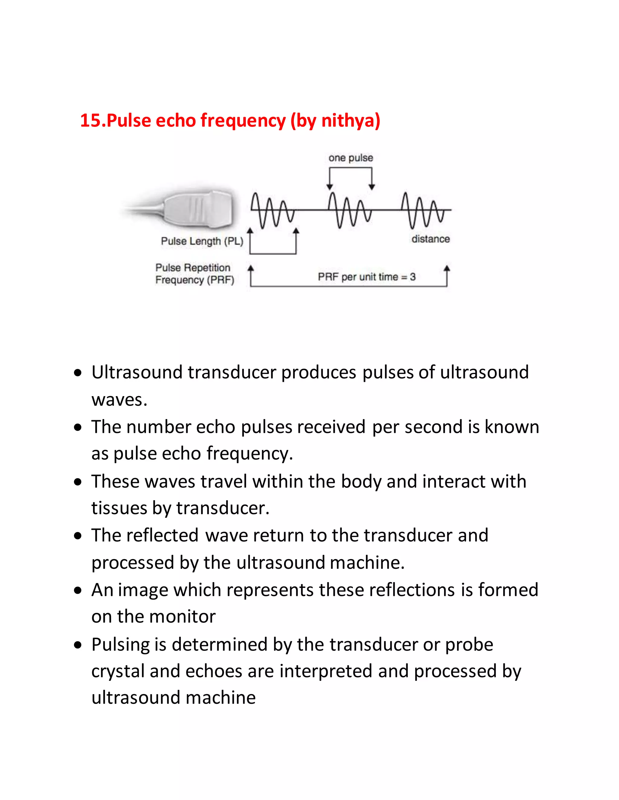 Ultrasound assignment 3 mark question and answer | DOCX