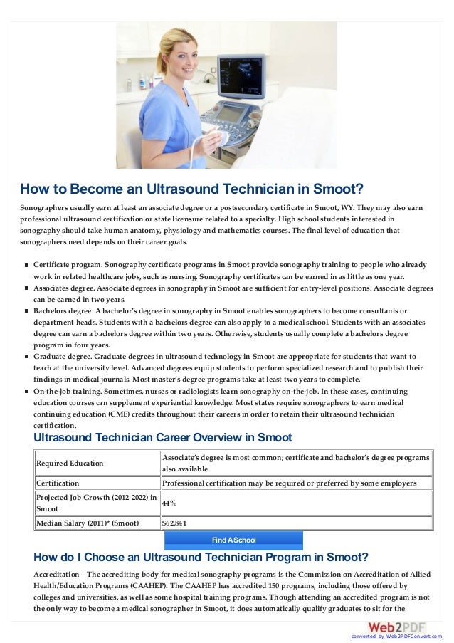 ultrasound technician career