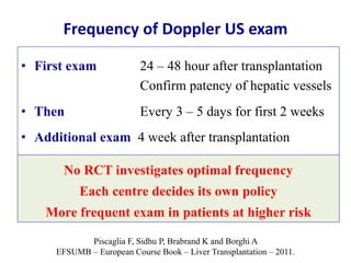 Ultrasound & doppler ultrasound in liver transplantation | PPTX