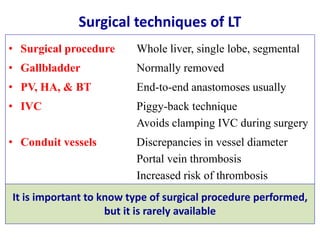 Ultrasound & doppler ultrasound in liver transplantation | PPTX