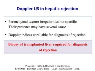 Ultrasound & doppler ultrasound in liver transplantation | PPTX