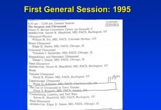 First General Session: 1995
 