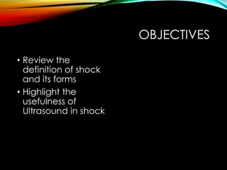 Ultrasound in Shock | PPTX