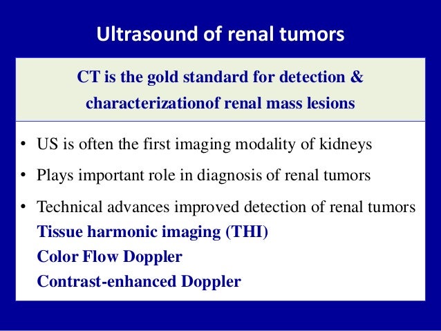 Is a renal sonogram effective at showing tumors or lesions?