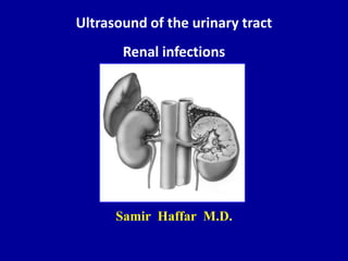 Ultrasound of the urinary tract
Renal infections
Samir Haffar M.D.
 