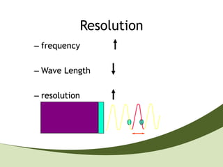 Resolution
– frequency

– Wave Length

– resolution
 
