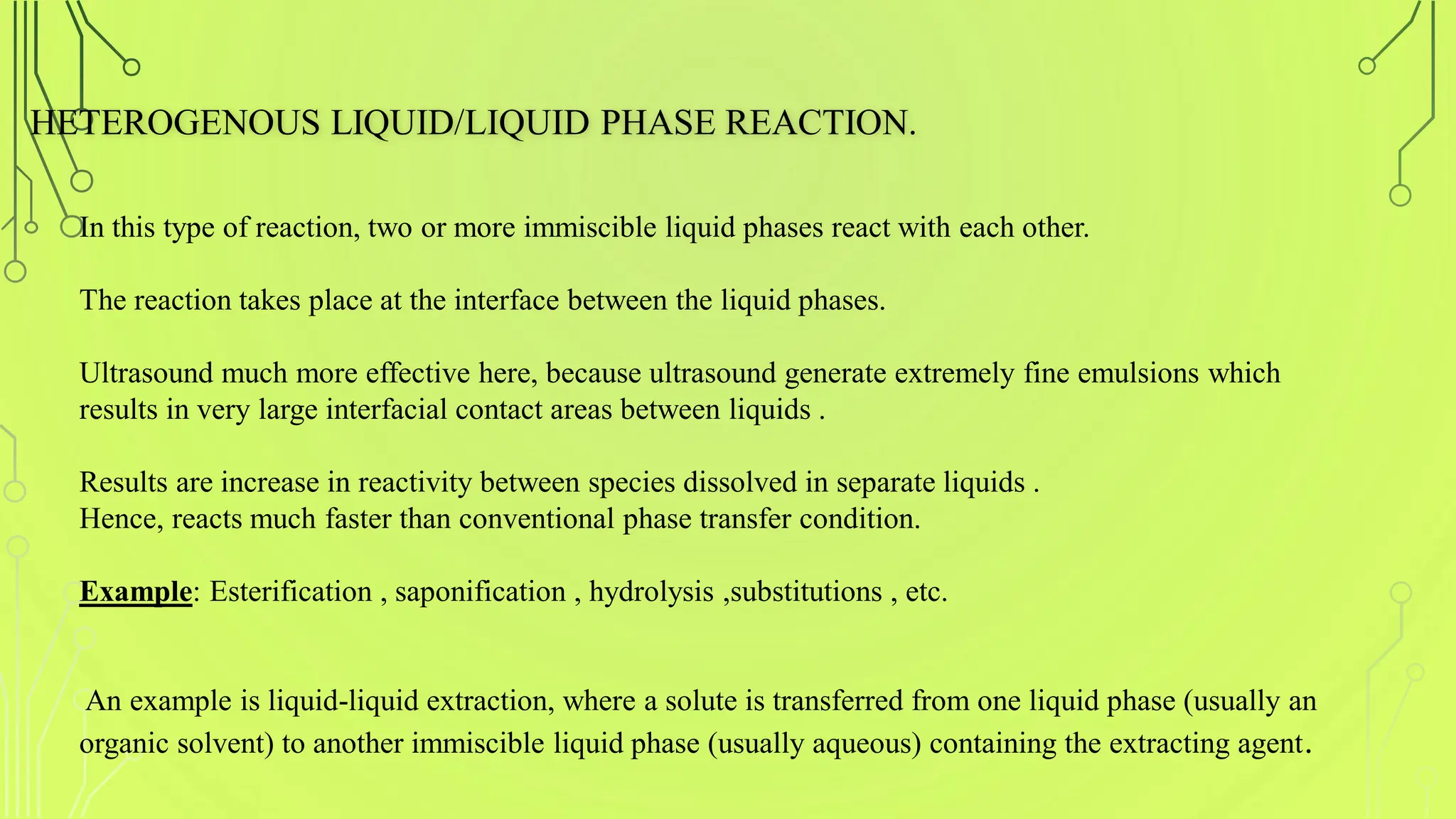 Ultrasound Assisted Reaction from Advanced organic chemistry of M.pharm ...