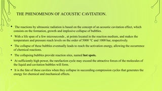 Ultrasound Assisted Reaction from Advanced organic chemistry of M.pharm ...