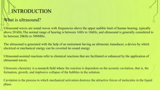 Ultrasound Assisted Reaction of M.pharm semester 2 | PDF