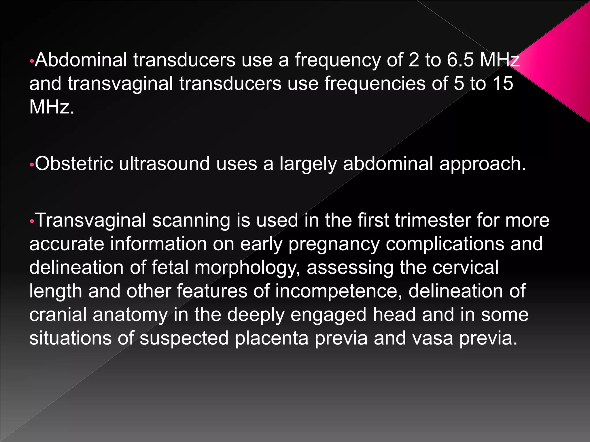 Ultrasound in obstetrics | PPTX