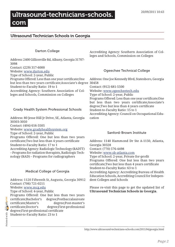 Ultrasound Tech Schools In inspire ideas 2022