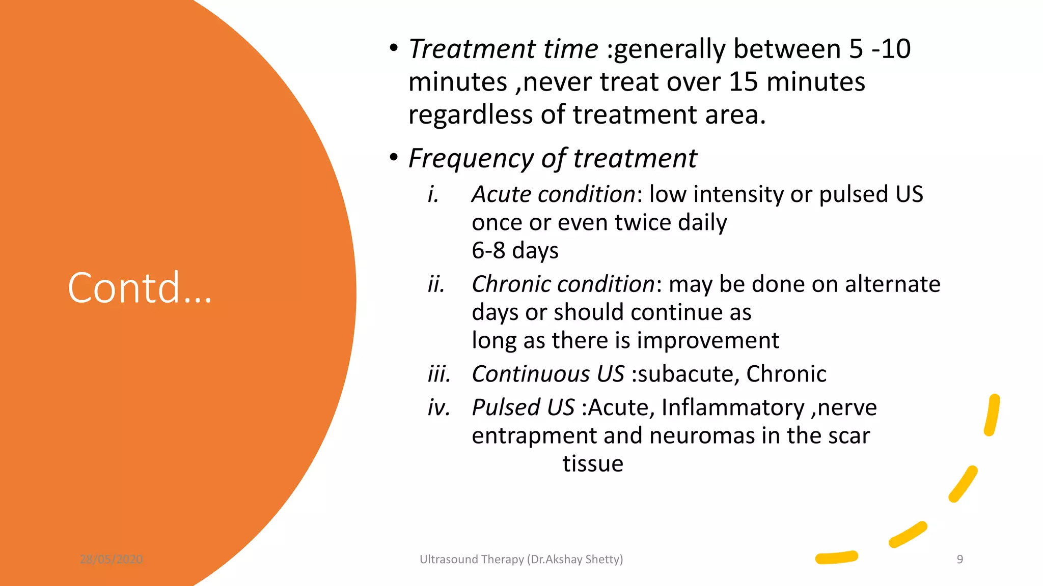 Ultrasound therapy PPT