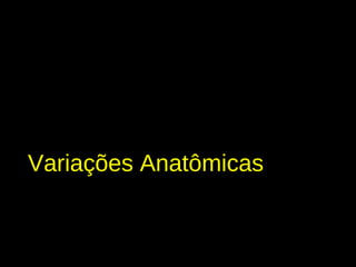 Variações Anatômicas
 