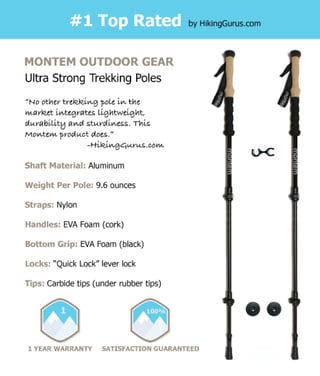 Ultra strong trekking poles