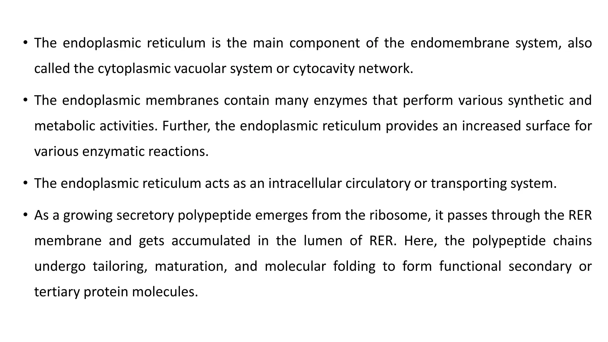 Ultrastructure of Endoplasmic reticulum and functions.pptx