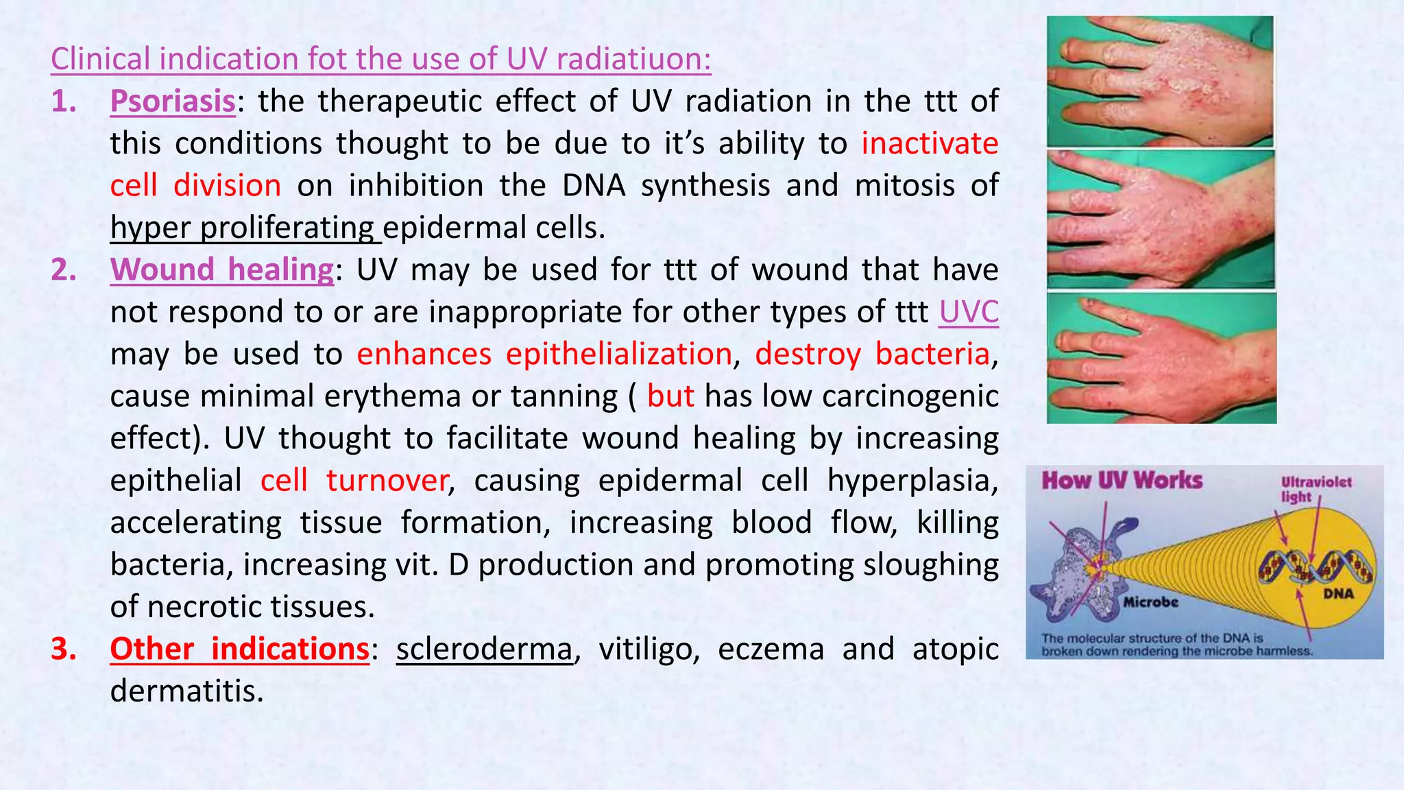 Ultraviolet principals and applications | PPTX